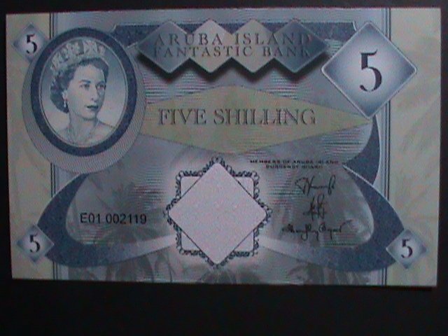 ARUBA ISLANDS-COLLECTIBLE UNCIRCULATED POLYMAR LOVELY BEAUTIFUL NOTE VERY FINE