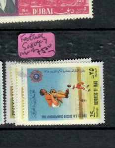 IRAQ   (PP0411B)  FOOTBALL   SG 804-7   MNH 