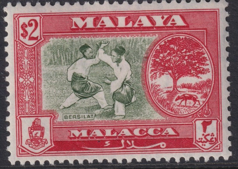 Sc# 65 Malaya Malacca 1960 MNH $2.00 issue CV $7.50