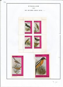 EYNHALLOW -1982 - Birds - Sheets - Mint Light Hinged -Private Issue