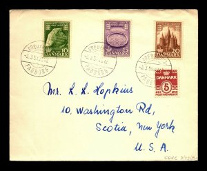 Denmark 1954 Cover to New York - L32362