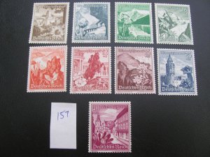 Germany 1938 MNH SC B123-131 SET VF/XF 100 EUROS (157)