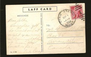 USA SC#1055 on PM 1956 Crow Agency MONT Postcard Used