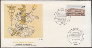 GERMANY (BERLIN) Sc # 9N501 FDC - 300th ANN of the BERLIN BOURSE