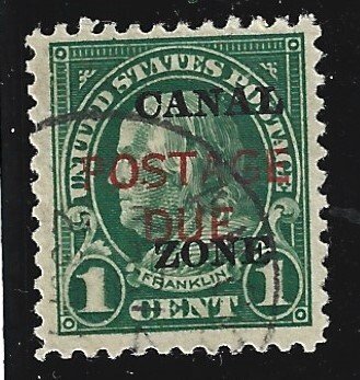 Canal Zone Scott #J15 Used  1c Postage Due O/P 2019 CV $15.00