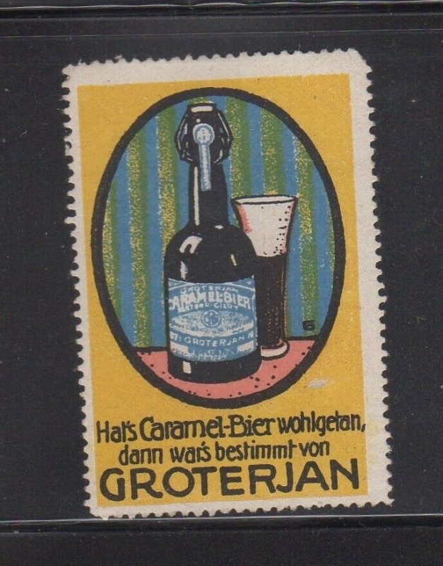 German Advertising Stamp- Groterjan Caramel Beer - MH OG 