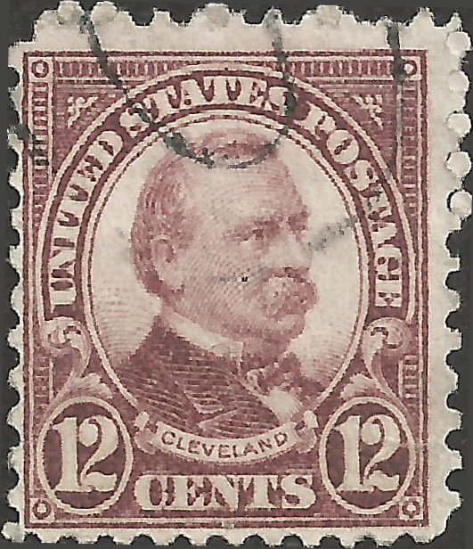 # 693 Used Violet Brown Grover Cleveland