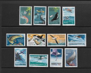 MARINE LIFE - AUSTRALIAN ANTARCTIC TERRITORY #L23-34  MNH