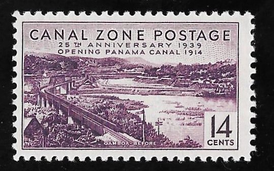 CANAL ZONE 130 14 cents 25th Anniversary Stamp Mint OG NH VF