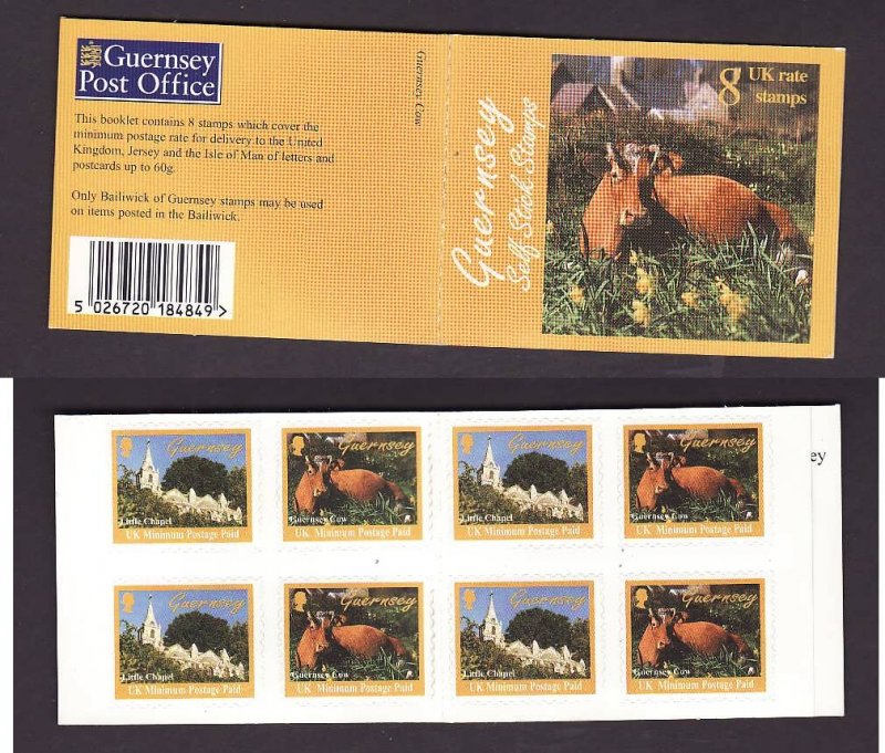 Guernsey - Sc#628b- id2-used complete booklet-Animals-Cows-