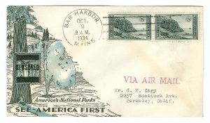 Scott 746 1934 7c National Parks First Day Cover Cat $3.25