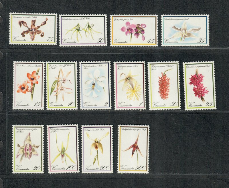 Vanuatu Sc#323-336 M/NH/VF, Cv. $21.30