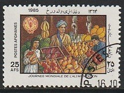 1985 Afghanistan - Sc 1156O - used VF - 1 single - World Food Day