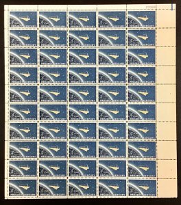 1193 Project Mercury Capsule   MNH 4 c Sheet of 50 FV $2.00 Issued 1962