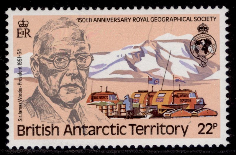 BRITISH ANTARCTIC TERRITORY QEII SG97w, 1980 22p WMK to RIGHT, NH MINT. Cat £110