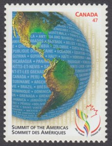 Canada - #1902 Summit of The Americas - MNH