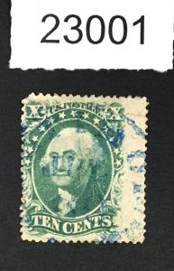 MOMEN: US STAMPS # 35 BLUE C.D.S USED LOT #23001