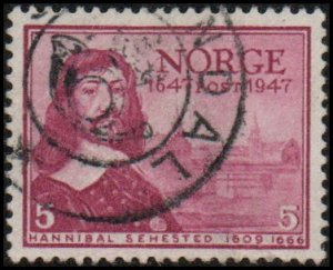 Norway 279 - Used - 5o Hannibal Sehested (1947)