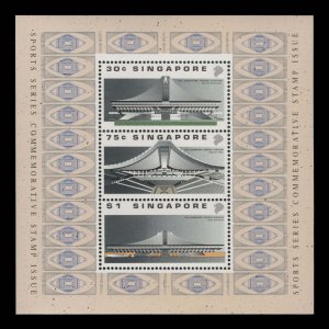 Singapore 1989 (MNH) Indoor Stadium Opening miniature sheet ✔️