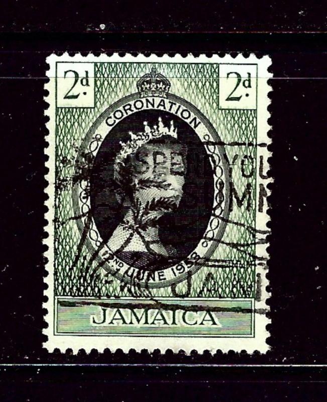 Jamaica 153 Used 1953 QEII Coronation