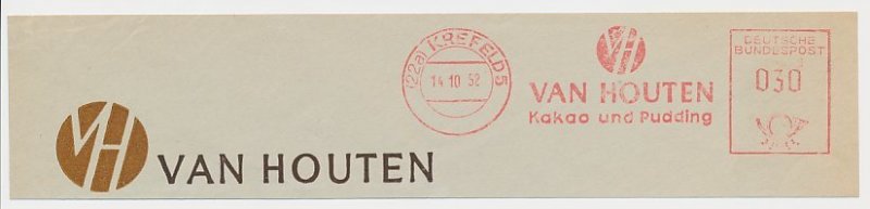 Meter top cut Germany 1952 Cacao - Pudding - Van Houten