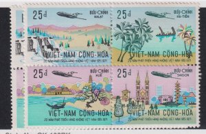 Vietnam Scott # 420A , 424A VF never hinged OG nice colors cv $ 30 ! see pic !
