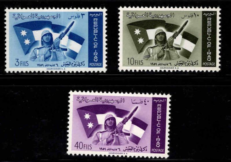 IRAQ Scott  228-230 MNH** 1959 Soldier Flag set