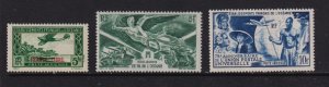 French Polynesia - 3 Mint airmail stamps - cat. $ 30.00