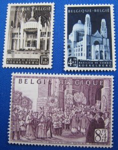 BELGIUM 1952 - SCOTT # B511-B513   COMPLETE SET   MH