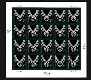 USA-Sc#3753- id12-unused NH sheet-Navajo necklace-2007-