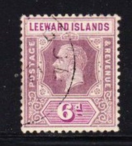 Album Treasures Leeward Islands Scott # 75 6p George V VF Used CDS