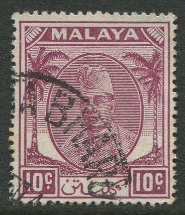 STAMP STATION PERTH Kelantan #56 Sultan Ibrahim Wmk 4 Used 1951