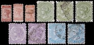 South Australia Scott 76-80a (1883-93) M/U H F/VF Complete Set, CV $159.40 M