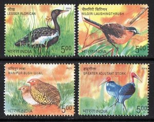 Thematic stamps INDIA 2006 BIRDS OF INDIA 4v set mint