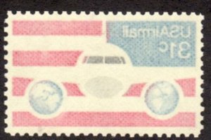 1976 #C90 MIRROR SETOFF ON GUM SIDE FREAK; CRISP MNH