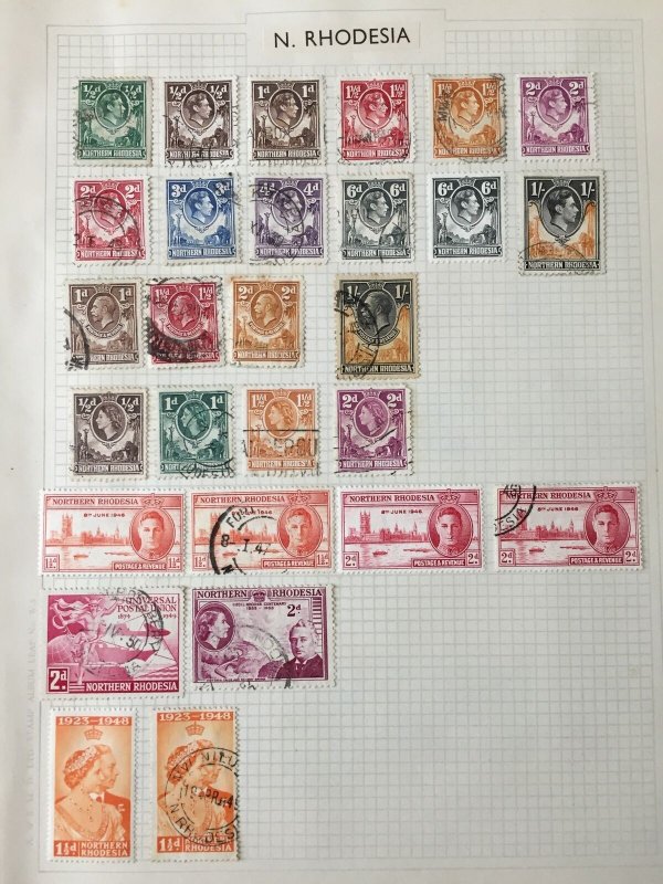 Malta New Zealand Mauritius N.Rhodesia QV/QE M&U(Apx 180 Items) HP142