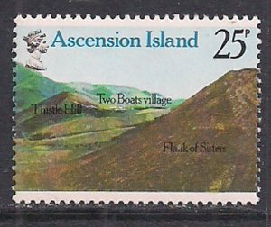 Ascension 1978 QE2 25p Thistle Hill SG 240 MNH ( D325 )