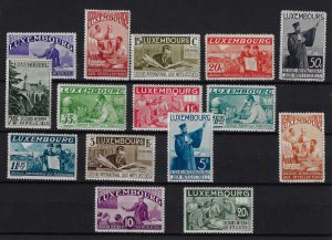 1935 Luxembourg - Pro Intellectuals - No. 259/273, 15 Value Series, MNH** - Dien