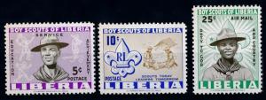 [66618] Liberia 1961 Scouting Jamboree Pfadfinder Light Toned MNH