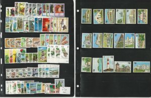 Fiji Stamp Collection on 3 Stock Pages, Mint NH Sets, British Colony, JFZ