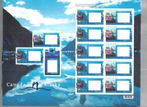 CANADA # 1991 VF MINT NH FULL PANE CANADA-ALASKA CRUISE BS31847