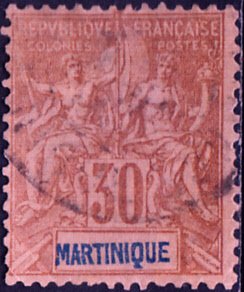 Martinique #45    Used