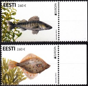 ESTONIA 2024-10 EUROPA: Underwater Flora and Fauna. Fish and Seaweed, MNH