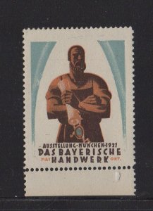 German Advertising Stamp - 1927 Bavarian Crafts Exhibition, München - MNH