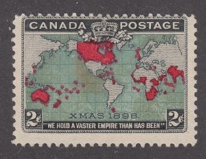 Canada #85 Mint Map Stamp Muddy Waters Variety