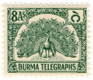 (I.B) Burma Telegraphs : Old Currency 8a