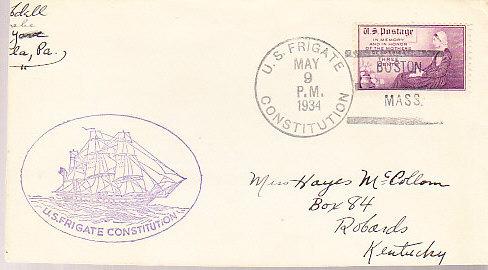 US  Frigate Constitution - Cover & Card