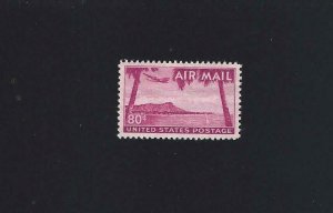 US Stamp - 1952 80c Diamond Head Hawaii Airmail Stamp - VF MNH #C46
