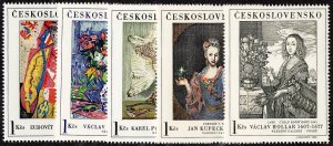 Czechoslovakia Stamps # 1435-39 MNH VF Scott Value $32.00