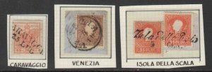 AUSTRIA LOMBARDY SPECIALIST SOUND COLLECTION LOT CANCELS x4